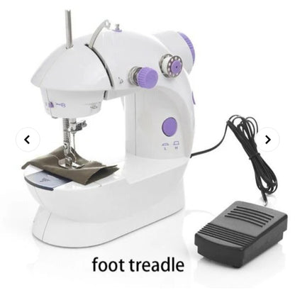 4-in-1 Semi-Automatic Portable Sewing Machine for Home/DIY